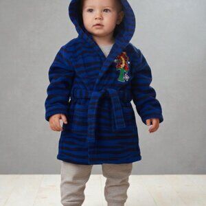 Disney Baby Tigger Fleece Hooded Bathrobe Toddler 18 Months